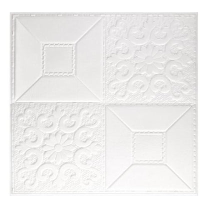 Nuanchu 20 Pcs 13.8 x 13.8 Inch Ceiling Tiles Peel and Stick, Mixed Style - color: Mixed Style, size: 13.8 x 13.8 Inch