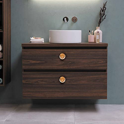 Perilla Home Set of 6 Wooden Knobs for Cabinet & Drawers Decorative Knobs for Home Kitchen Cabinet Hardware Cupboard Glass Door Dresser Wardrobe and Drawer Pulls (Style 1) - style: Wooden