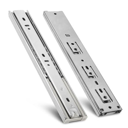 Soft Close Drawer Slides 12 Inch - Silver, 1 Pair (2 Pieces) - color: Silver, size: 12 Inch