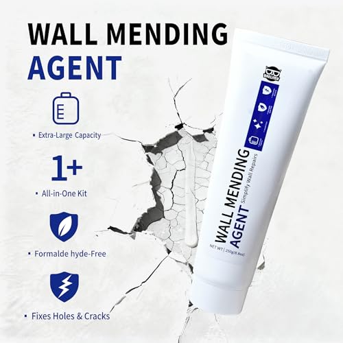 Breliter Drywall Repair Kit - 8.8oz Wall Repair Paste Tube, White