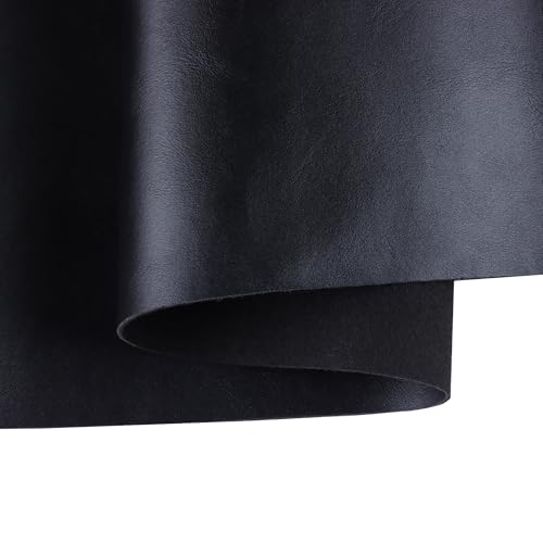 Leather for Furniture,Black Vinyl Faux Leather Sheets - color: Matte Black, size: 1 Yard