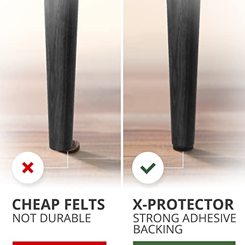 Felt Furniture Pads X-PROTECTOR 8 PCS - 6” x 4 3/8” Heavy Duty Felt Sheets! - color: Black, size: 6” x 4 3/8”