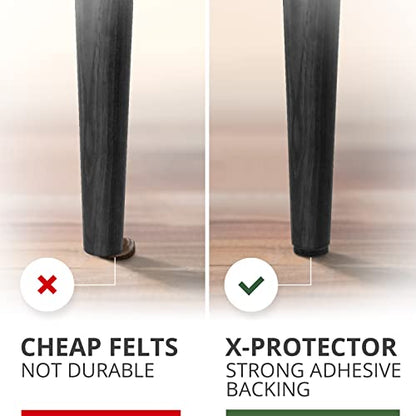 Felt Furniture Pads X-PROTECTOR 8 PCS - 6” x 4 3/8” Heavy Duty Felt Sheets! - color: Black, size: 6” x 4 3/8”