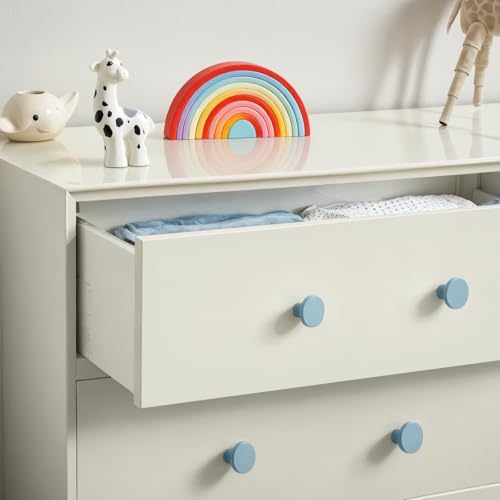 Ravinte Cabinet Knobs, 10 Pack Light Blue Dresser Drawer Pulls, 1-1/5 Inch - color: Light Blue