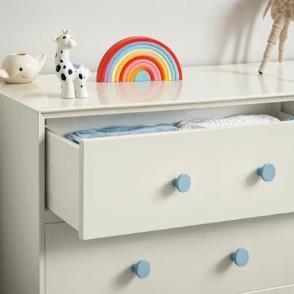 Ravinte Cabinet Knobs, 10 Pack Light Blue Dresser Drawer Pulls, 1-1/5 Inch - color: Light Blue
