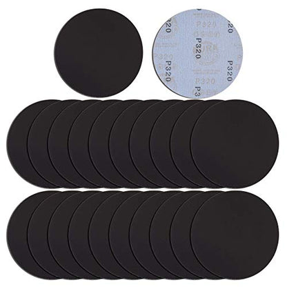 Dura-Gold 6" Wet or Dry Sanding Discs, 320 Grit (Box of 20), Hook & Loop - size: 320-Grit