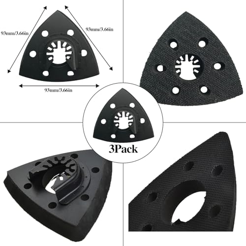 186PCS Oscillating Tool Sandpaper Kit MultiTool Detail Sander pads Include Triangle & Finger Sandpapers fit DeWalt Tools etc Sanding Door Frame Old Furniture Wide range of grits for different projects - style: 186pcsMixed set 93mmTriangle & Finger
