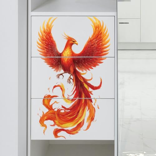Peacoblue Phoenix Rub On Transfers for Furniture Craft 6"x12" - style: Phoenix