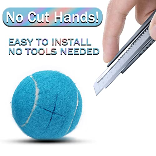 Precut Tennis Balls for Walker and Furniture Legs,4 Pack - color: Blue, size: 4 Pack