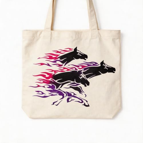 TIAMECH A4 Reusable Running Wild Galloping Horse Stencil for Painting - color: Running Wild Galloping Horse