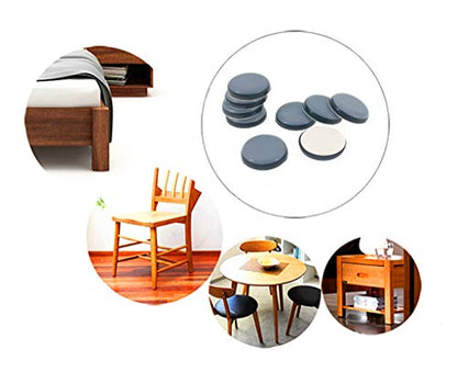 ALIMITOPIA 20pcs Furniture Glide Stick-on Teflon Chair Kitchen Appliances Slider Bumper Self-Adhesive Pad Floor Protector for Hardwood Tile or Marble Floor(Round;Φ30mm or 1.2 inches) - size: Round 30mm
