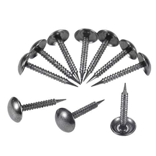 dophee 100Pcs Vintage Style Black Upholstery Nails Studs, 0.31"x0.79" - color: Black