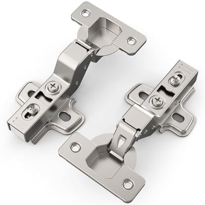 Chibery 30 Pack Inset Cabinet Hinges, Soft Close, Frameless, 105° - size: Inset