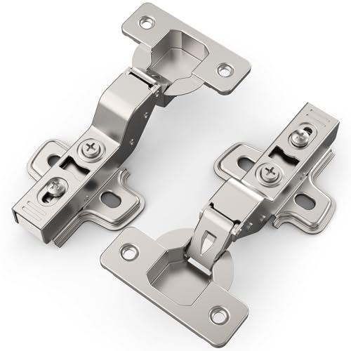 Chibery 30 Pack Inset Cabinet Hinges, Soft Close, Frameless, 105° - size: Inset