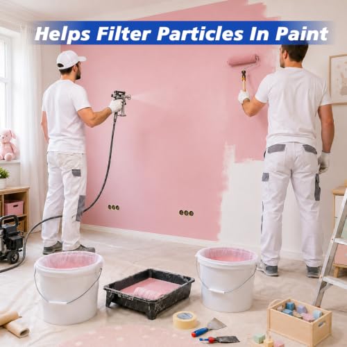 70 PCS 5 Gallon Paint Strainer, Paint Strainer Bags with Top Opening
