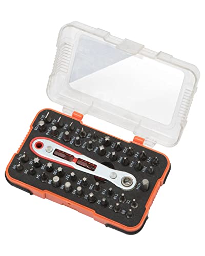 ROTATION 44pc Bit Set with 1/4 Mini Ratchet Offset Screwdriver - style: 44pc