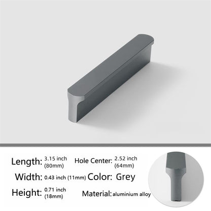 5 Pack Grey Cabinet Pulls - Kitchen Hardware Handles for Dresser Drawers -T Shape Cabinet Hardware (3.15 inch,Grey) - color: Gray, size: 3.15 inch