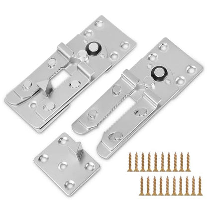 Sectional Couch Connectors,Heavy Duty Interlocking Alligator Sofa Clamps, 2 Pack Metal Anti-Slip Brackets with 20 Screws, Keep Sectional Together Stop Sliding Apart for Kids/Pets,No Tool Needed