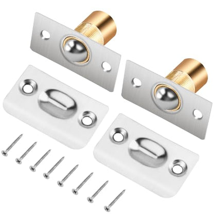 2 PCS Ball Catch for Top of Door, Closet Door Ball Catch, Latches Replacement by Fitoon, Equipped with a 0.98-inch Long Screw