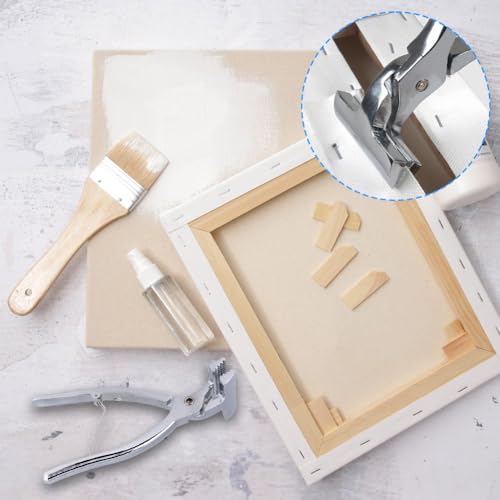 Canvases Pliers, Art Oil Painting Canvases Stretching Extra Wide Helper Gripper Zinc Alloy Clamp Professional Enlarge Framing Jaw Tool with Spring Return Handle for Webbing Stretcher Bars Artist