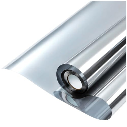 rabbitgoo Window Privacy Film One Way, 17.5" x 78.7", Silver - color: Silver, size: 17.5" x 78.7"
