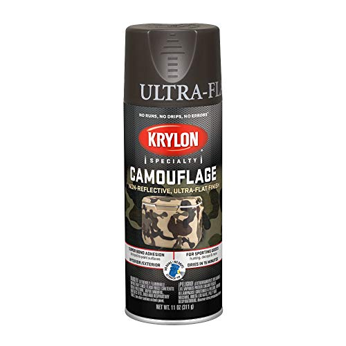 Krylon Camouflage 11 Oz. Ultra-Flat Spray Paint, Brown - 1 Each - color: Brown, size: 11 Ounce (Pack of 1)