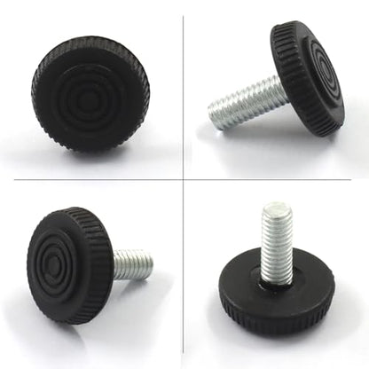 12 Pack M6 Threaded Adjustable Furniture Leveling Feet, Screw-in - size: M6