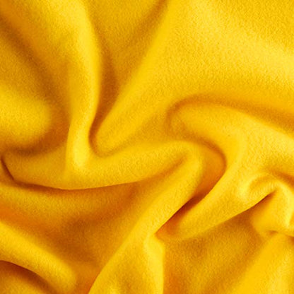 Polar Fleece Solid Bright Yellow, Fabric by the Yard - color: Bright Yellow