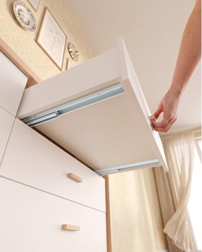 Onemake 16" Bottom Mount Drawer Slides, Soft Close Full Extension, 1 Pair - size: 16 Inch