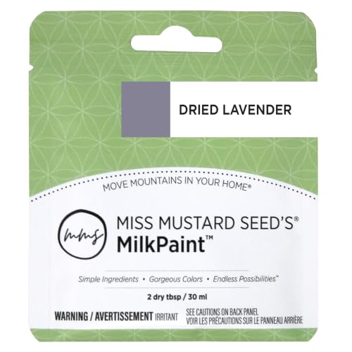 Miss Mustard Seed's Milk Paint for Furniture, Cabinets & Wood, Dried Lavender, Sample - color: Dried Lavender, size: 1 Ounce (Pack of 1)