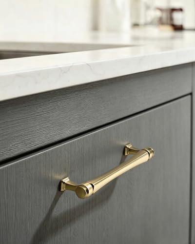 LIMUR 10 Pack 3.75 Inch (96mm) Hole Center Champagne Bronze Cabinet Pulls – Solid Zinc Alloy Kitchen Cabinet Handles, Drawer Pulls for Bathroom Vanity, Dresser & Wardrobe, M4 Screws Included - color: Champagne Bronze, size: 3.75"/96 MM Hole Center