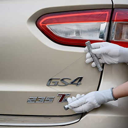Gomake Emblem Removal Tool Vinyl Wraps Car Surface Logo Plate Line Remover Tool for Car Wrapping Film Installation - color: Silver