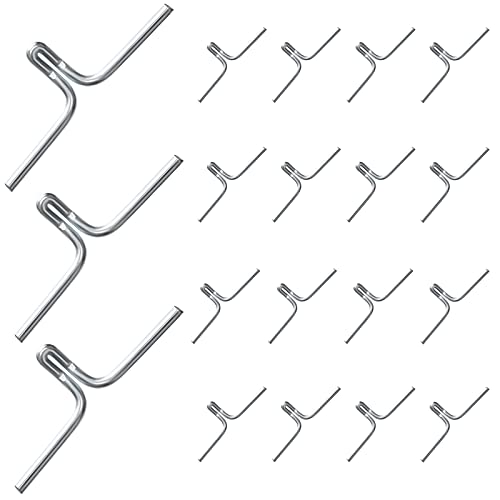 Gisafai Metal Lawn Chair Webbing Clips, 100 Pcs for Chair Frame Replacement