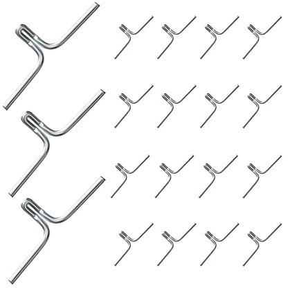 Gisafai Metal Lawn Chair Webbing Clips, 100 Pcs for Chair Frame Replacement