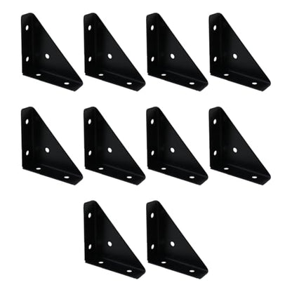 Dnyta 10 Pcs Heavy Duty Triangle Corner Braces Brackets Right Angle Bracket - style: 10pcs