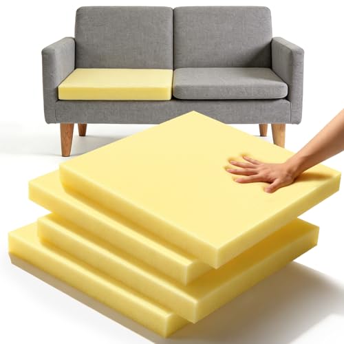 4PCS Couch Cushion Replacement, 2"x20“x20" High Density Upholstery Cushions - color: 4pcs - 2"x20"x20"