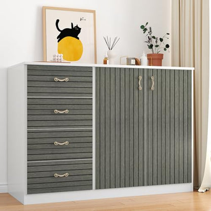3D Grey/Black Wood Slat Wall Panels PVC Peel and Stick Wood Panels - color: Charcoal Black
