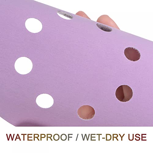 uxcell 15Pcs 5-Inch Purple Sanding Discs 7000 Grits 8 Hole Hook and Loop Professional Aluminum Oxide Sand Paper Wet Dry Polish for Wood Metal Paint Finish - style: 7000 Grit