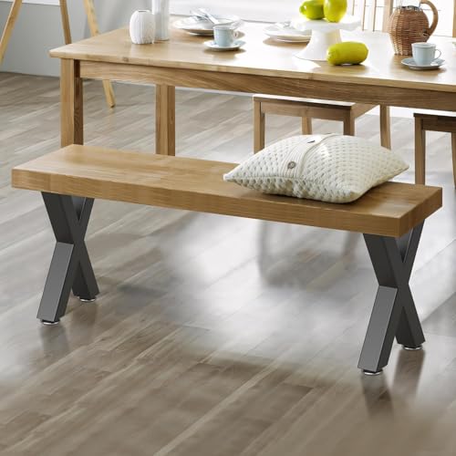 28" Metal Coffee Table Legs, X-Type Set of 2, 71 cm H x 45 cm W - size: 28" X-Type