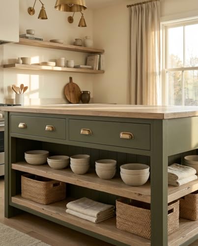 Retique It Furniture and Cabinet Paint - Paint for Cabinets, Dressers, Tables, Doors and DIY Home Decor Projects, Olive Branch, 16 oz