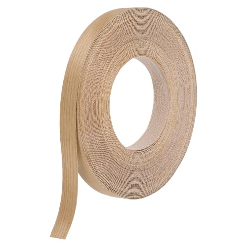 uxcell 0.6" x49 ft Veneer Edge Banding, Pre-Glued Iron on, Cherry - color: Cherry, size: 0.6" x 49 ft