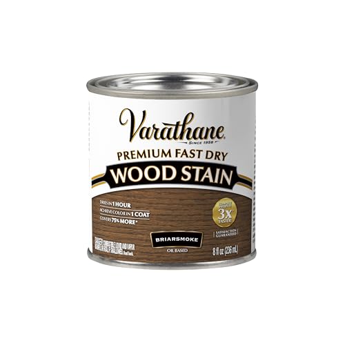 Varathane Premium Fast Dry Briarsmoke Wood Stain - color: Briarsmoke, size: 0.25 Quart (Pack of 1)