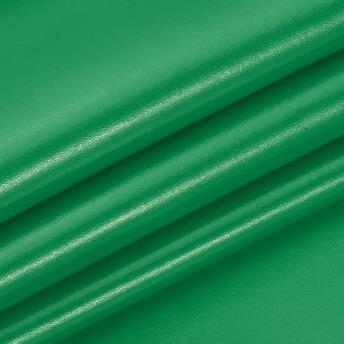 PATIKIL 29x17x0.03 Inch PU Leather Sheets, Soft Colored Faux Cowhide Grain PU Leather Sheet Repair Fabric Patch for Book Binding, Repairing, Crafting, Sewing, Green - color: Green