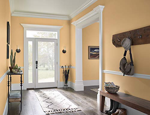 KILZ TRIBUTE Paint & Primer, Interior, Eggshell, Canary Song, 1 Gallon - color: CANARY SONG, size: 128 Fl Oz (Pack of 1), style: Eggshell