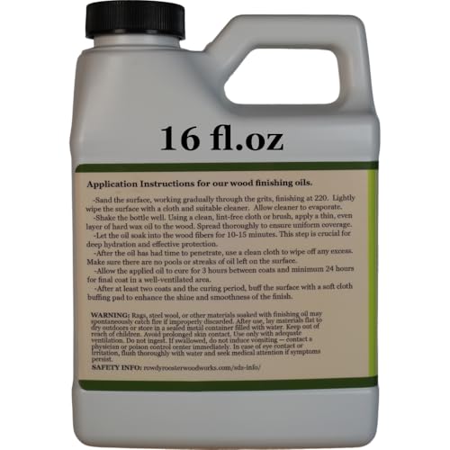 Exterior Wood Finishing Oil- Tung Oil, Linseed Oil and Beeswax, 16 fl.oz