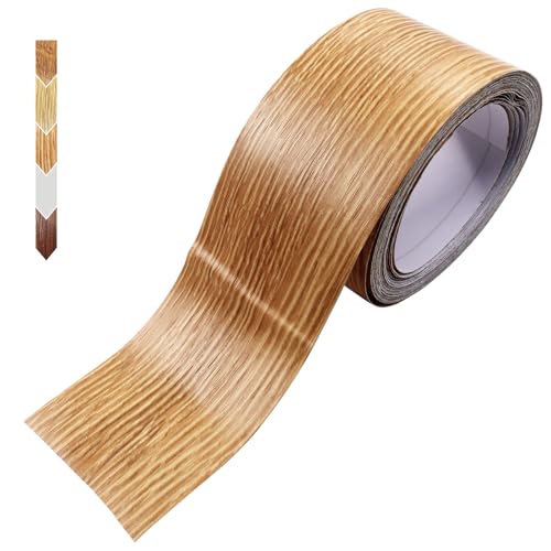 Hordion Wood Grain Repair Tape, 2" x 33ft Adhesive Repair Patch, Brown Oak