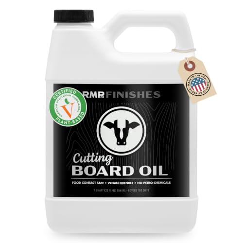 RMP Finishes Plant-Based Cutting Board Oil for Cutting Boards, Wood Butcher Block, Charcuterie, Vegan, Food Grade Finish, 32 fl oz - size: 32 Fl Oz