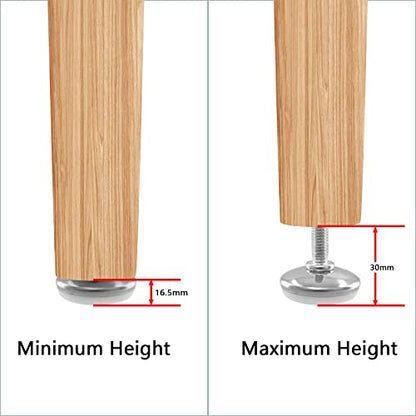 20Pcs M6 Thread Furniture Levelers M6 Table Leveling Feet Adjustable Leveler Feet Screw On Furniture Glide Leveling for Chairs, Table, Cabinets, M6 x 25mm Thread Rod - size: M6 x 25mm, 20Pcs