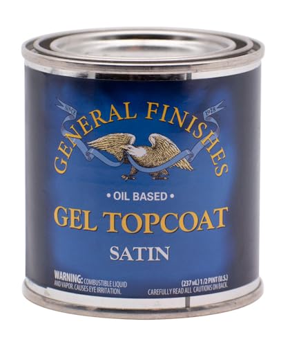 General Finishes Oil Based Gel Topcoat, 1/2 Pint, Satin - size: 1 Half-Pint