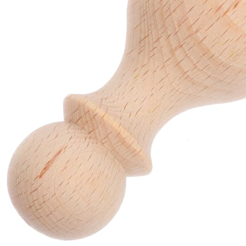 Tofficu 2 Pack Unfinished Wood Finials Decorative Wooden Post Caps for Bed Posts Staircase Handrails Fence Columns Curtain Rods Hand-Carved Roman Style Home Decor - size: Size:3.54X1.57X1.57in